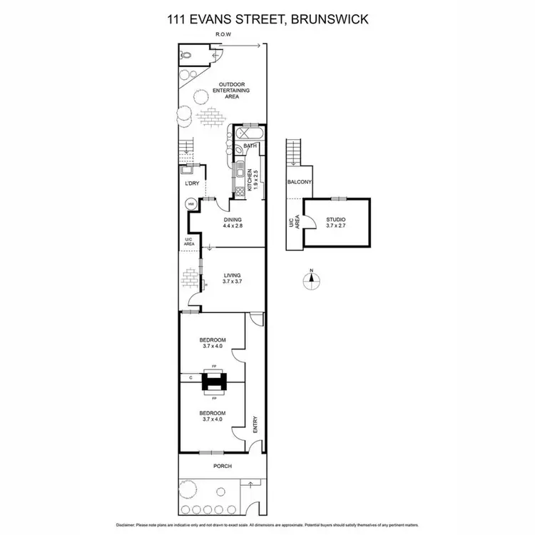 Floorplan of Homely house listing, 111 Evans Street, Brunswick VIC 3056