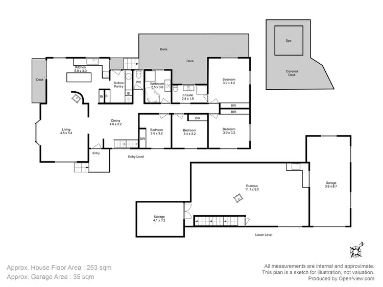 Floorplan of Homely house listing, 13 Natlee Crescent, Old Beach TAS 7017