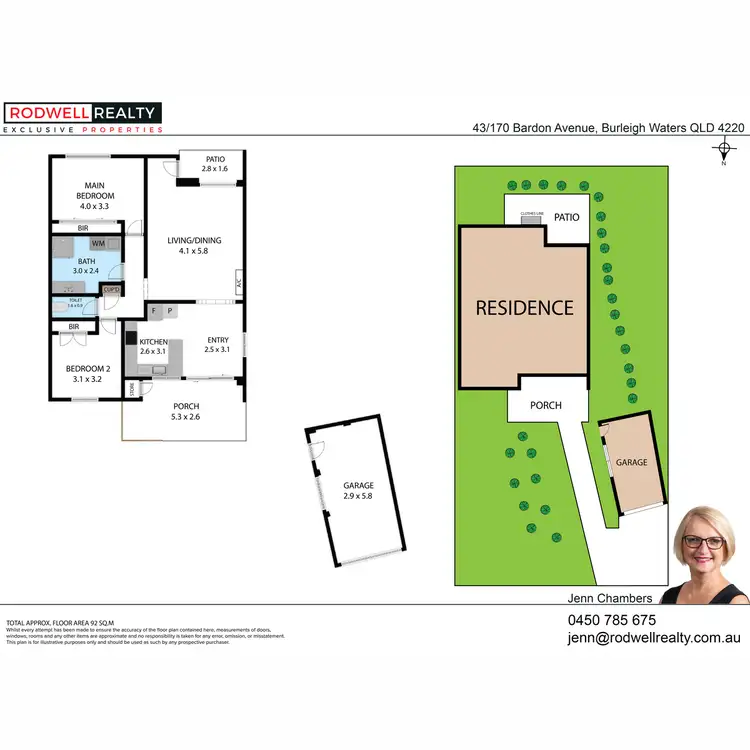Floorplan of Homely villa listing, 43/170 Bardon Avenue, Burleigh Waters QLD 4220