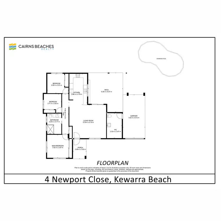 Floorplan of Homely house listing, 4 Newport Close, Kewarra Beach QLD 4879