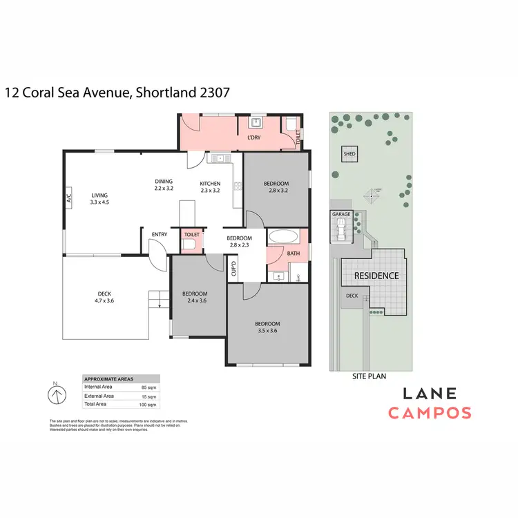 Floorplan of Homely house listing, 12 Coral Sea Avenue, Shortland NSW 2307
