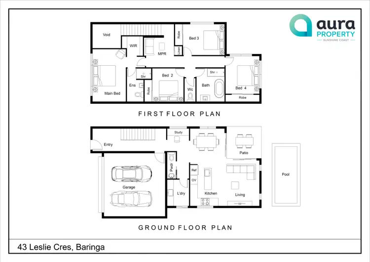 Floorplan of Homely house listing, 43 Leslie Crescent, Baringa QLD 4551