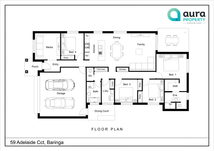 Floorplan of Homely house listing, 59 Adelaide Circuit, Baringa QLD 4551