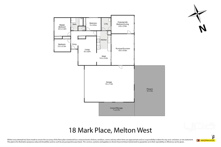 Floorplan of Homely house listing, 18 Mark Place, Melton West VIC 3337