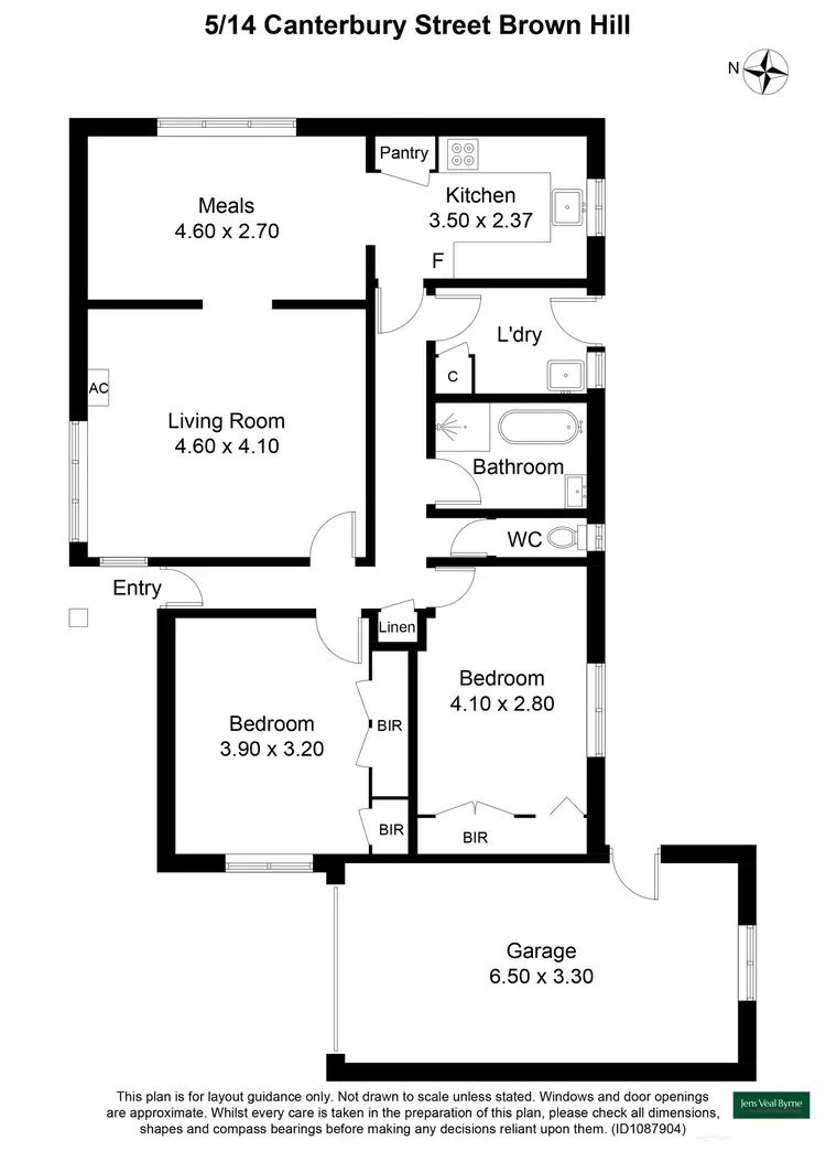 Floorplan of Homely townhouse listing, 5/14 Canterbury Street, Brown Hill VIC 3350
