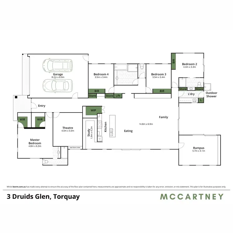 Floorplan of Homely house listing, 3 Druids Glen, Torquay VIC 3228