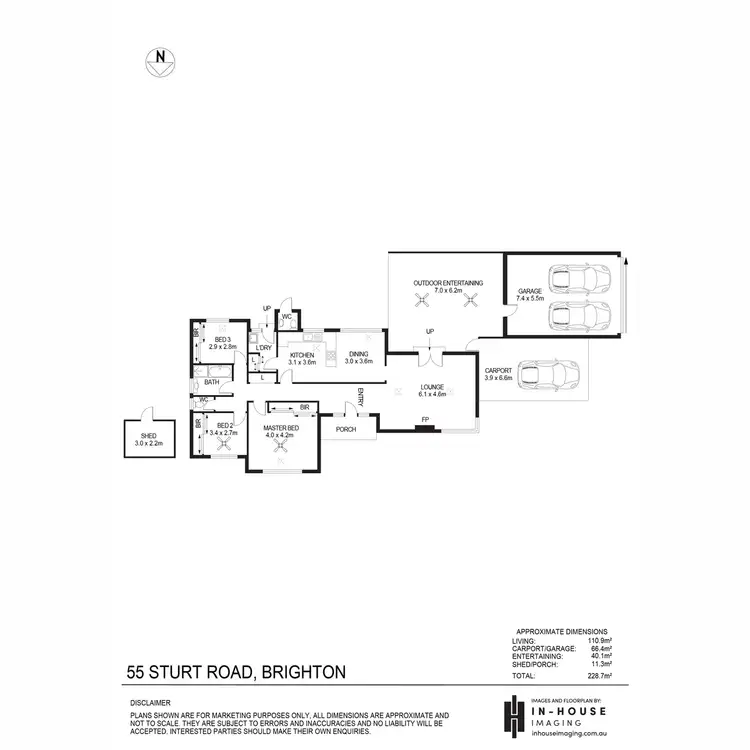 Floorplan of Homely house listing, 55 Sturt Road, Brighton SA 5048