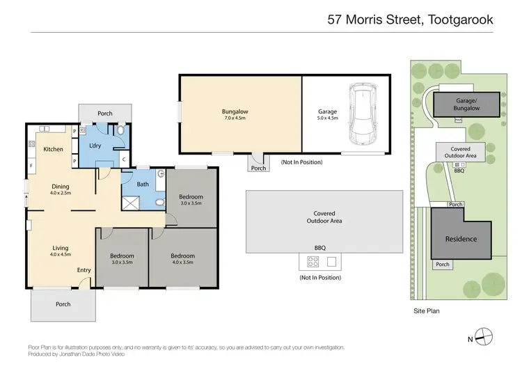 Floorplan of Homely house listing, 57 Morris Street, Tootgarook VIC 3941