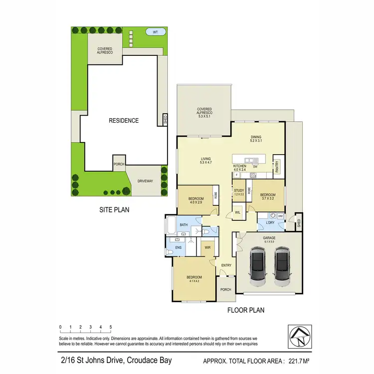 Floorplan of Homely house listing, 2/16 St Johns Drive, Croudace Bay NSW 2280