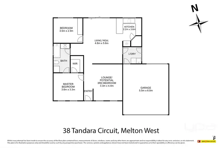 Floorplan of Homely house listing, 38 Tandara Circuit, Melton West VIC 3337