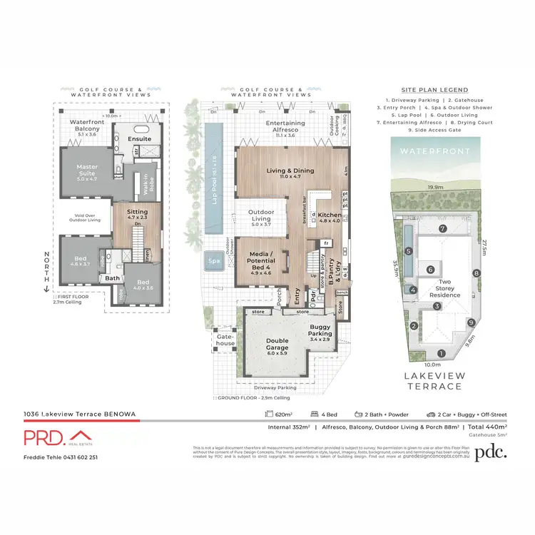 Floorplan of Homely house listing, 1036 Lakeview Terrace, Benowa QLD 4217