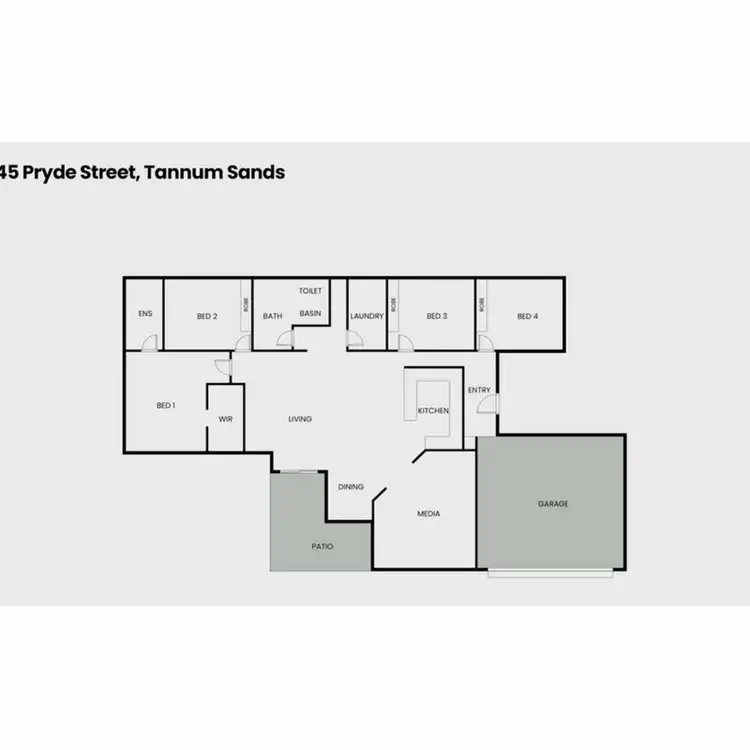 Floorplan of Homely house listing, 45 Pryde Street, Tannum Sands QLD 4680