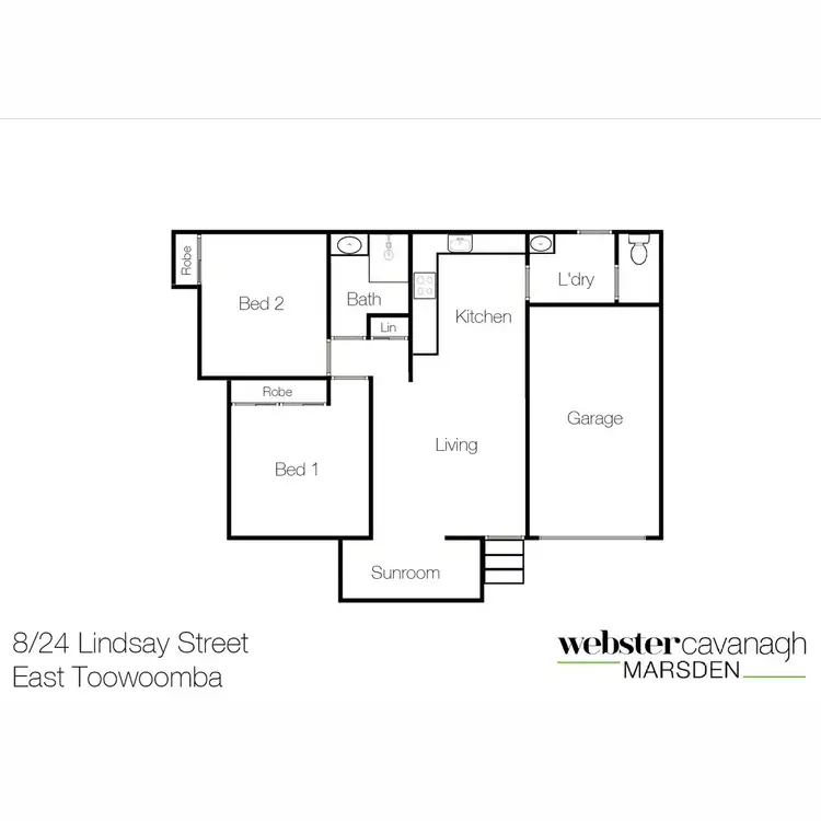 Floorplan of Homely unit listing, 8/24 Lindsay Street, East Toowoomba QLD 4350