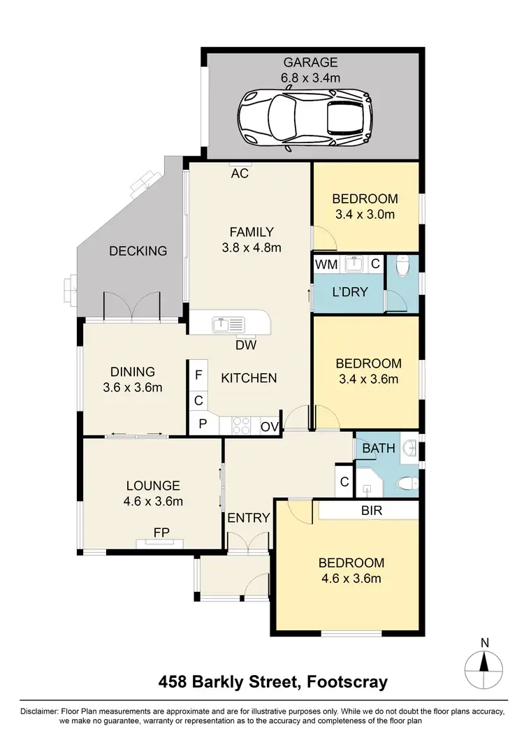Floorplan of Homely house listing, 458 Barkly Street, Footscray VIC 3011