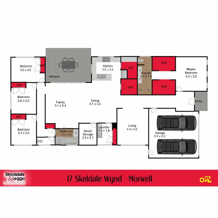 Floorplan of Homely house listing, 17 Skeldale Wynd, Morwell VIC 3840