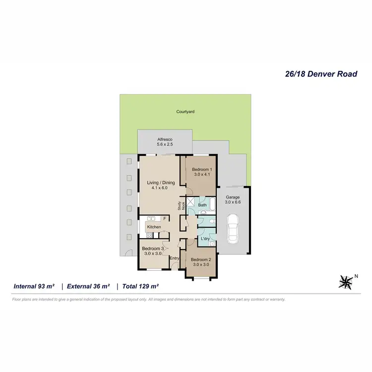 Floorplan of Homely villa listing, 26/18 Denver Road, Carseldine QLD 4034