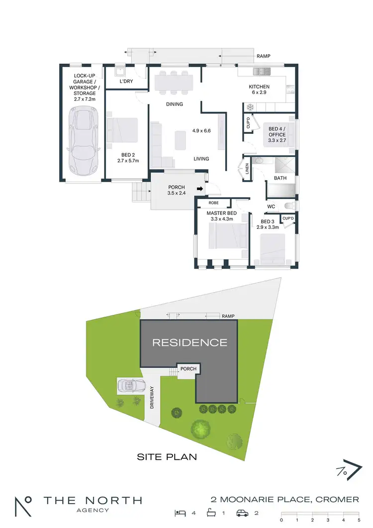 Floorplan of Homely house listing, 2 Moonarie Place, Cromer NSW 2099