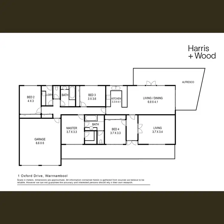 Floorplan of Homely house listing, 1 Oxford Drive, Warrnambool VIC 3280