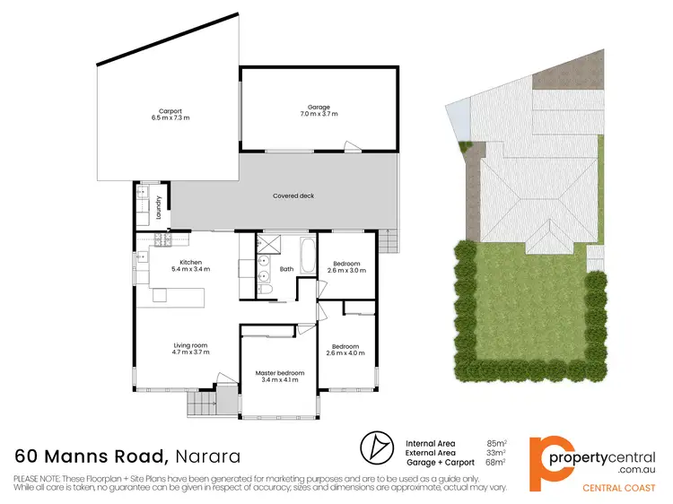Floorplan of Homely house listing, 60 Manns Road, Narara NSW 2250