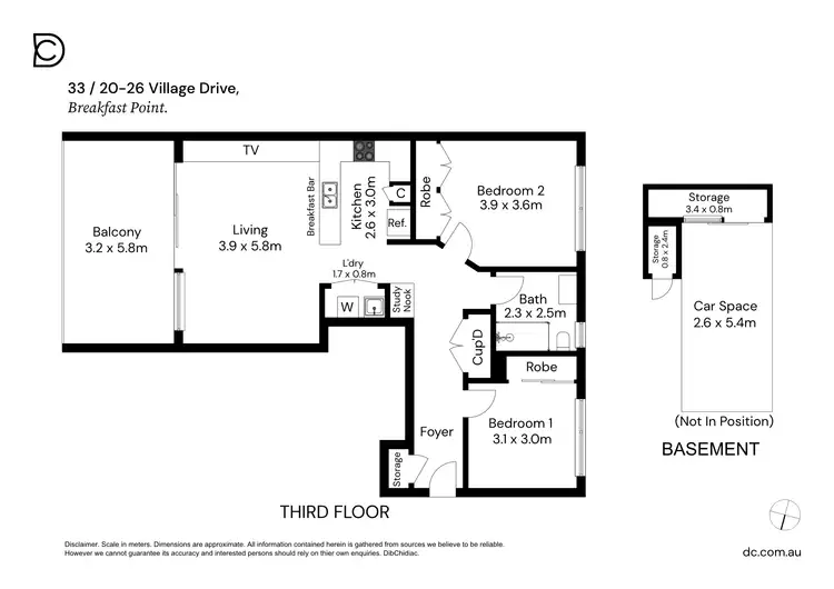 Floorplan of Homely apartment listing, 33/20-26 Village Drive, Breakfast Point NSW 2137