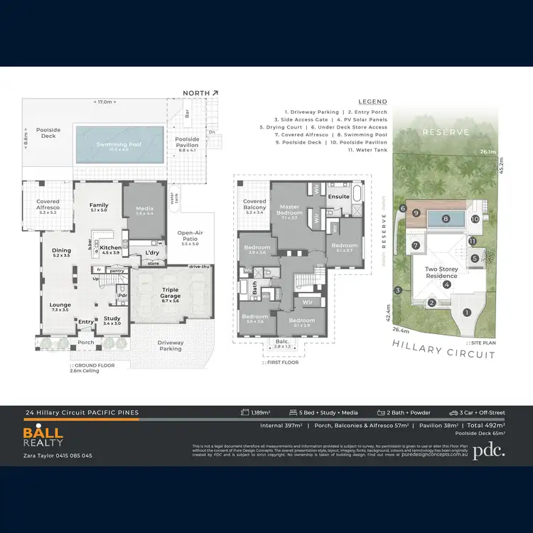 Floorplan of Homely house listing, 24 Hillary Circuit, Pacific Pines QLD 4211