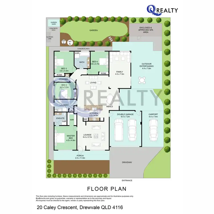Floorplan of Homely house listing, 20 Caley Crescent, Drewvale QLD 4116