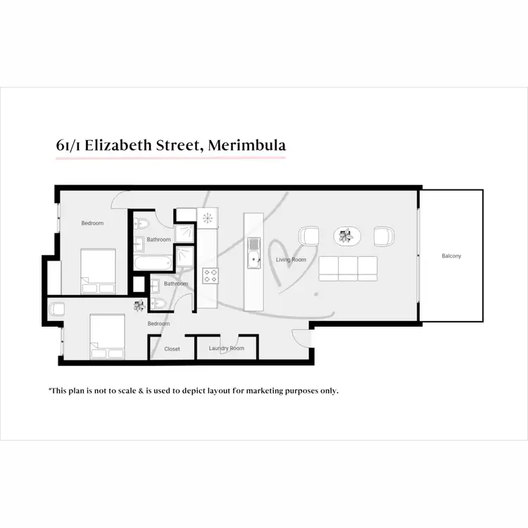 Floorplan of Homely apartment listing, 61/1 Elizabeth Street, Merimbula NSW 2548