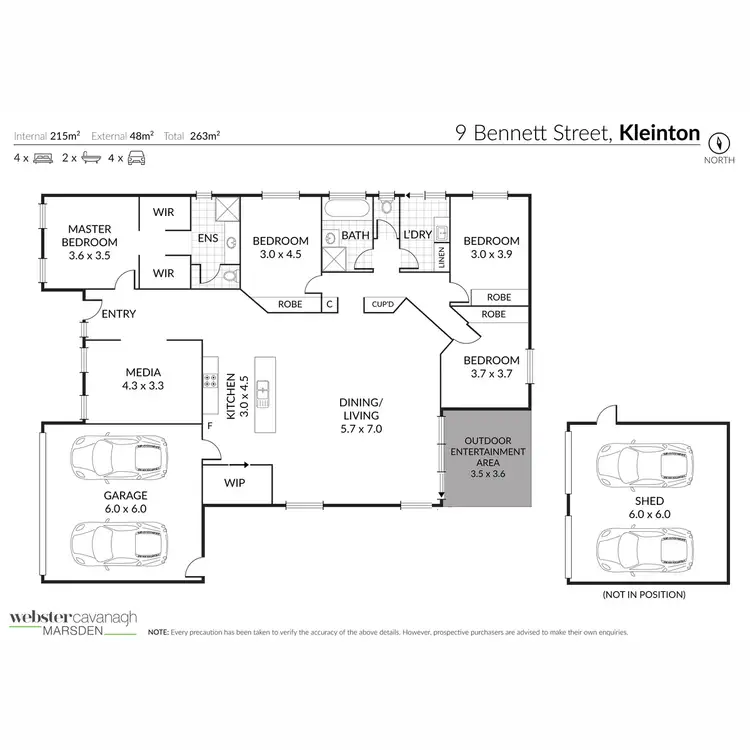 Floorplan of Homely house listing, 9 Bennett Street, Kleinton QLD 4352