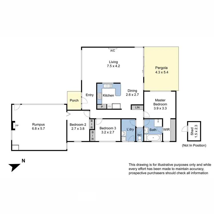 Floorplan of Homely house listing, 6 Glenburn Drive, Hallam VIC 3803