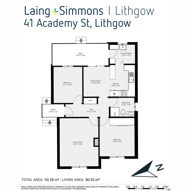 Floorplan of Homely house listing, 41 Academy Street, Lithgow NSW 2790