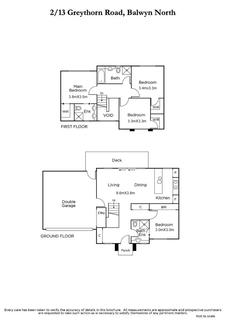 Floorplan of Homely townhouse listing, 2/13 Greythorn Road, Balwyn North VIC 3104