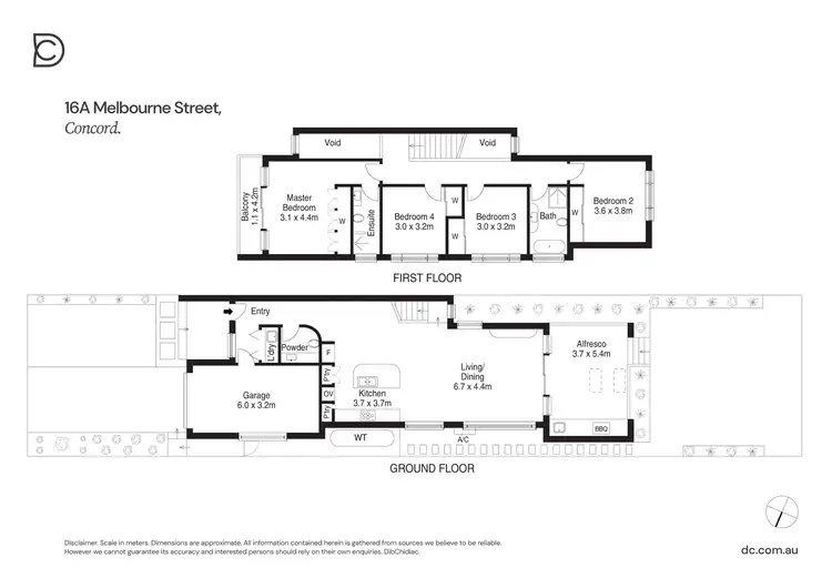 Floorplan of Homely semi-detached listing, 16A Melbourne Street, Concord NSW 2137