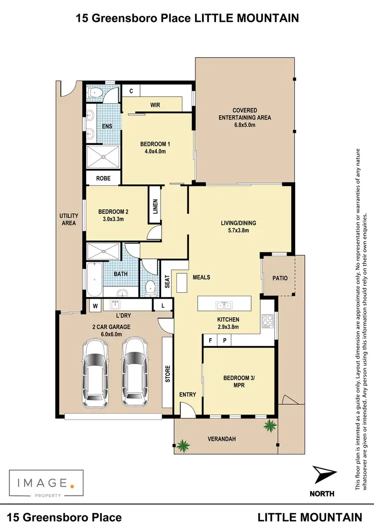 Floorplan of Homely house listing, 15 Greensboro Place, Little Mountain QLD 4551