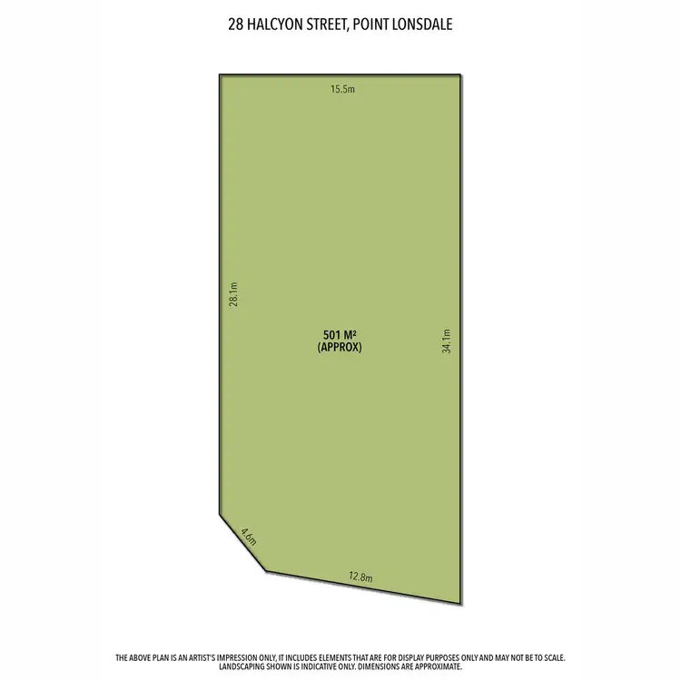 Floorplan of Homely land listing, 28 Halcyon Street, Point Lonsdale VIC 3225