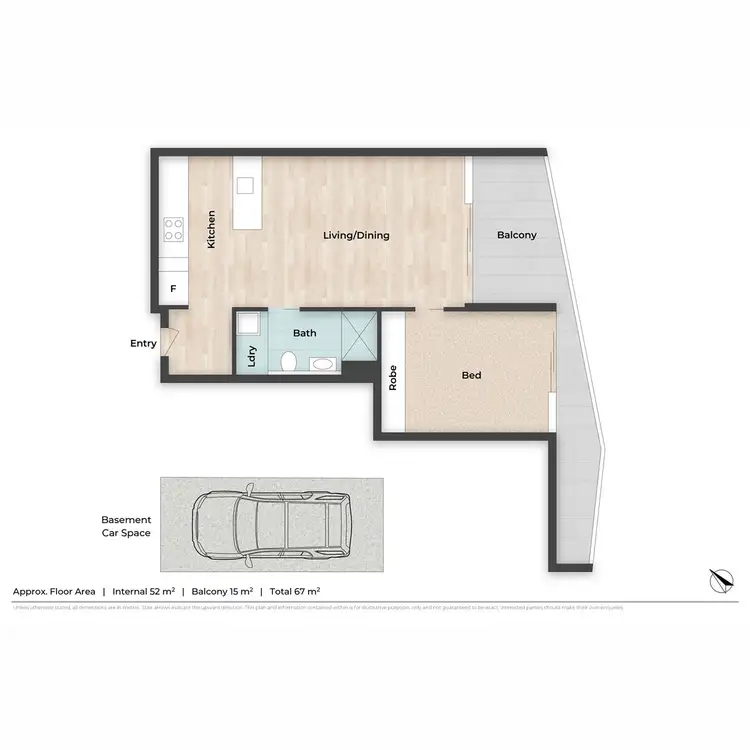 Floorplan of Homely apartment listing, 705/14 Ella Street, Newstead QLD 4006