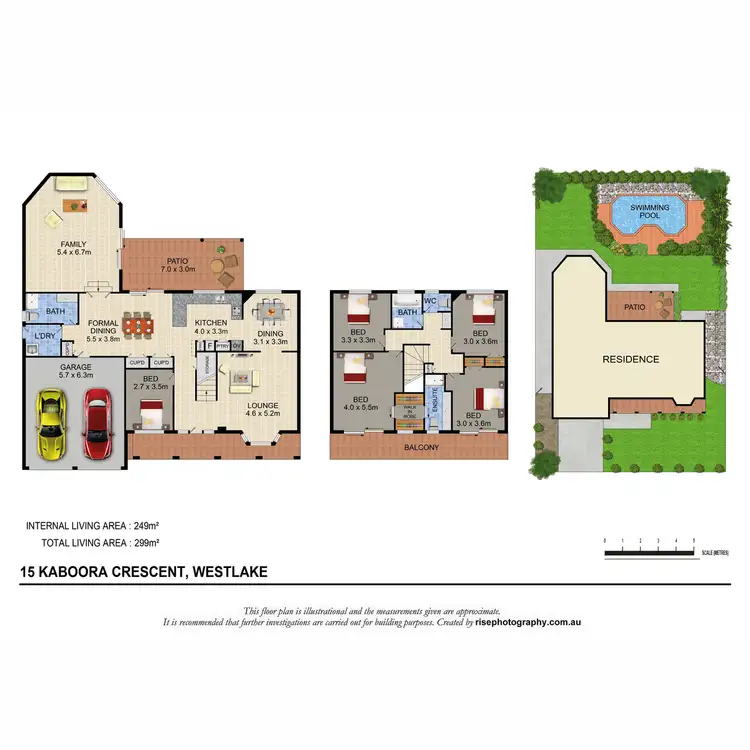 Floorplan of Homely house listing, 15 Kaboora Crescent, Westlake QLD 4074