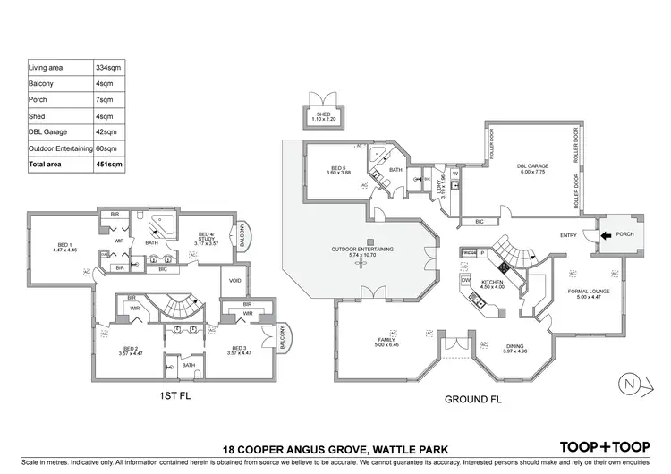 Floorplan of Homely house listing, 18 Cooper Angus Grove, Wattle Park SA 5066