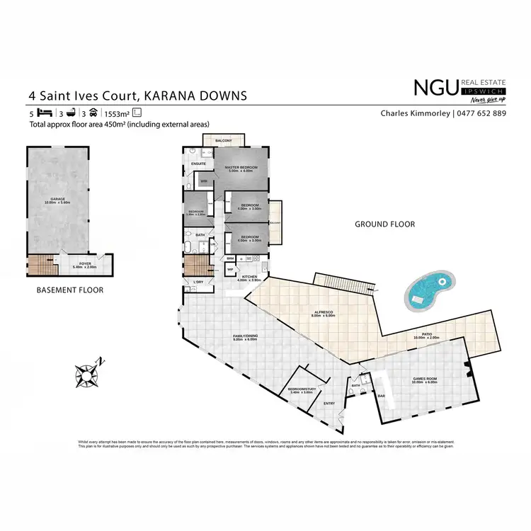 Floorplan of Homely house listing, 4 Saint Ives Court, Karana Downs QLD 4306