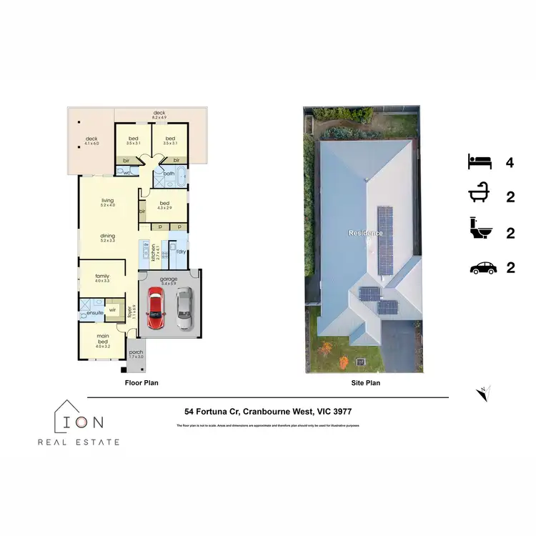 Floorplan of Homely house listing, 54 Fortuna Crescent, Cranbourne West VIC 3977