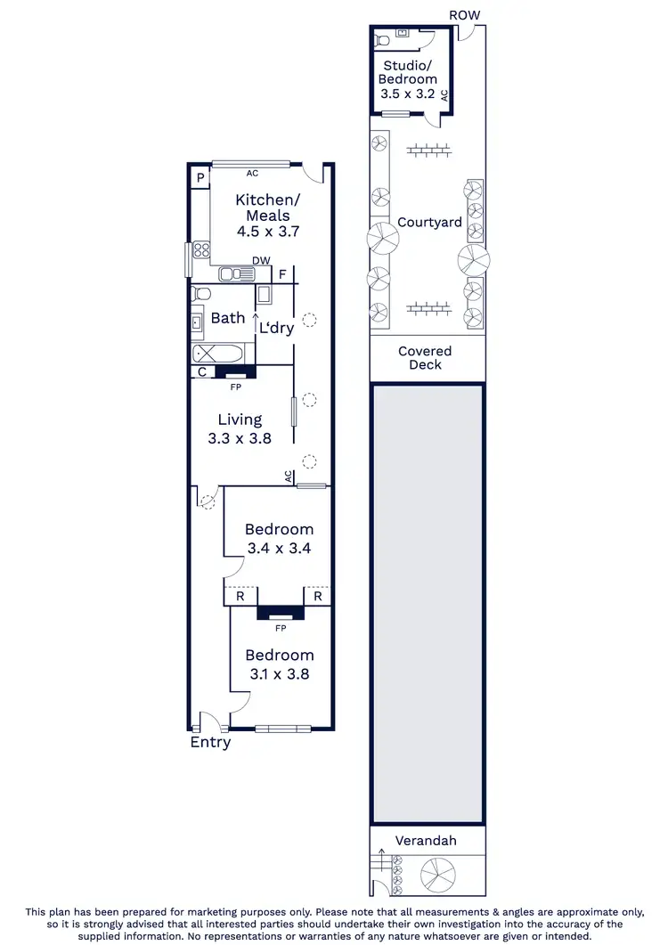 Floorplan of Homely house listing, 48 Tennyson Street, Kensington VIC 3031