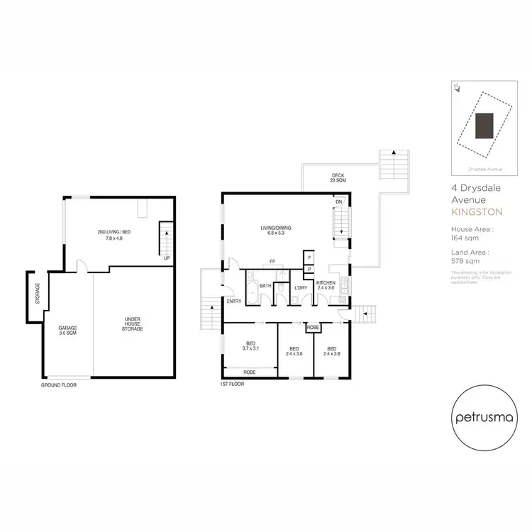 Floorplan of Homely house listing, 4 Drysdale Avenue, Kingston TAS 7050