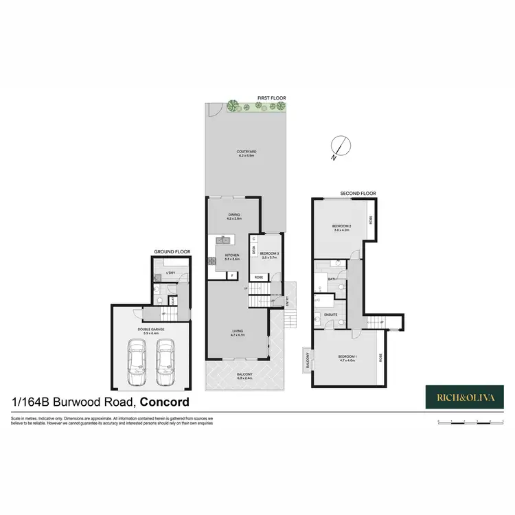 Floorplan of Homely townhouse listing, 1B/164 Burwood Road, Concord NSW 2137