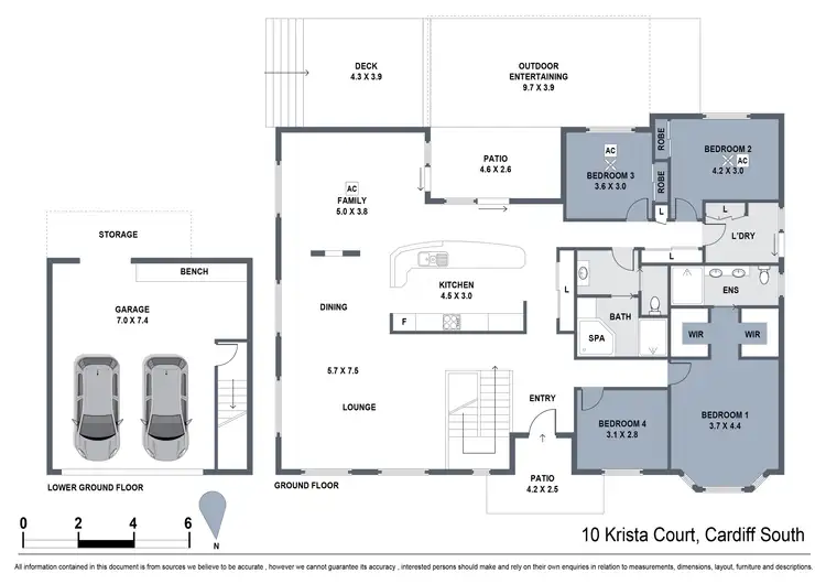 Floorplan of Homely house listing, 10 Krista Court, Cardiff South NSW 2285