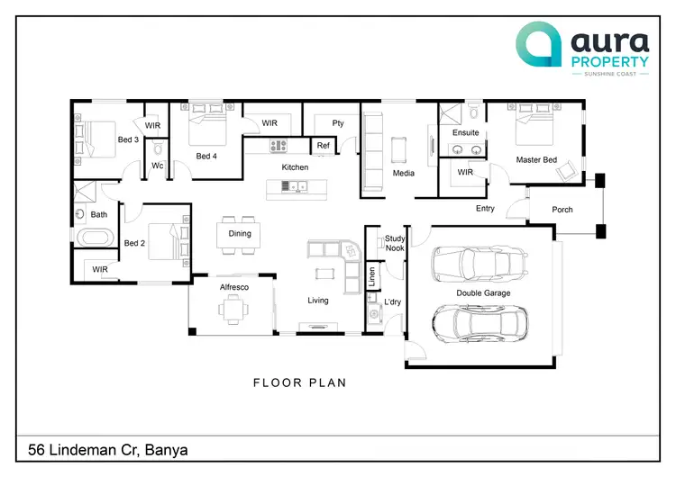 Floorplan of Homely house listing, 56 Lindeman Crescent, Banya QLD 4551