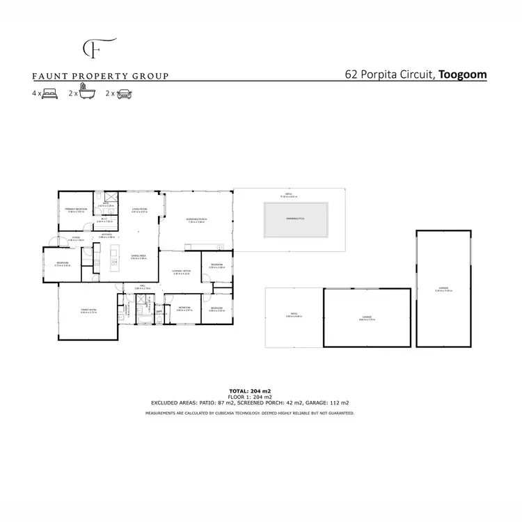 Floorplan of Homely house listing, 62 Porpita Circuit, Toogoom QLD 4655