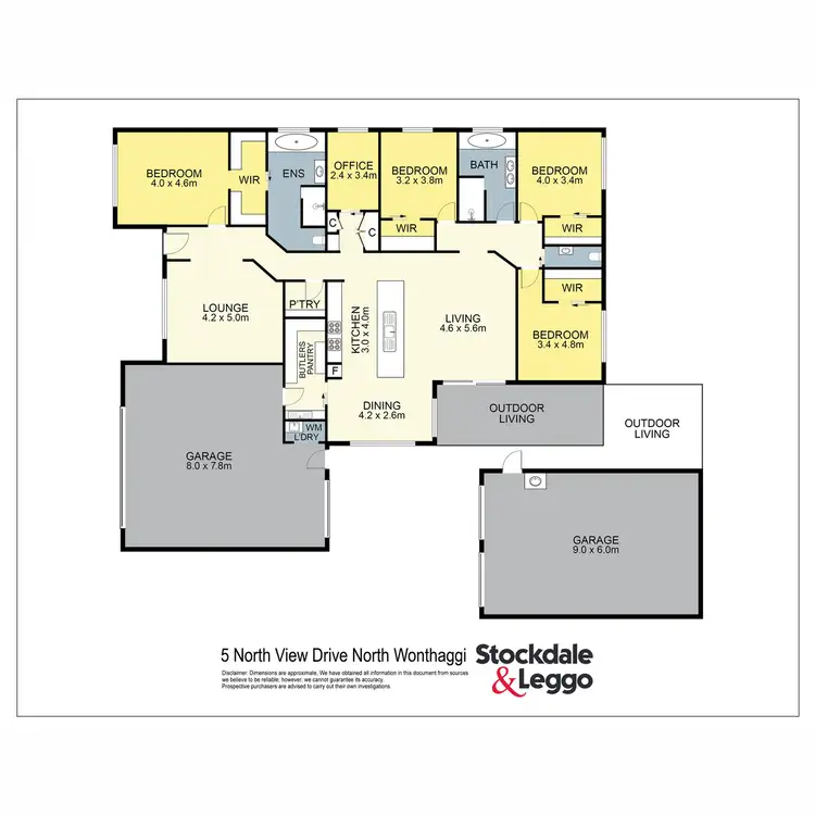 Floorplan of Homely house listing, 5 North View Drive, North Wonthaggi VIC 3995