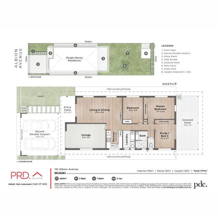 Floorplan of Homely house listing, 101 Albion Avenue, Miami QLD 4220