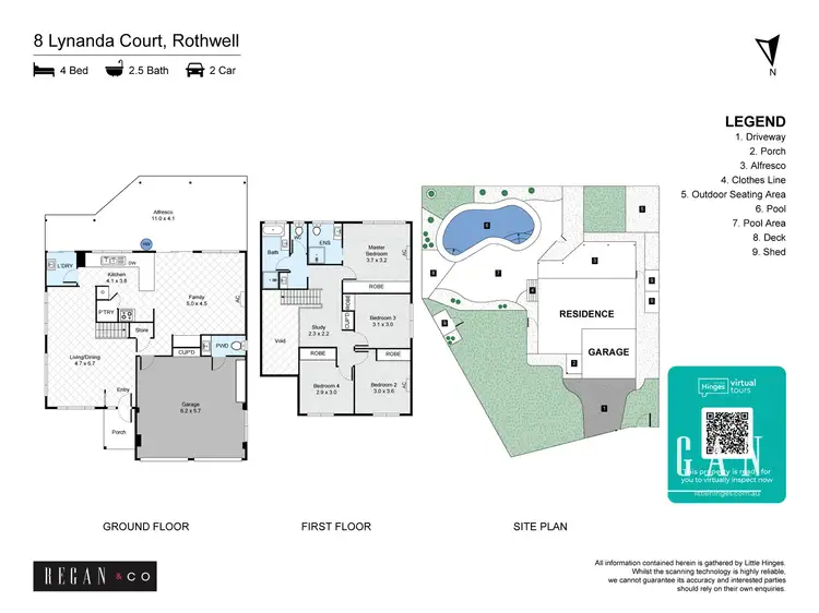 Floorplan of Homely house listing, 8 Lynanda Court, Rothwell QLD 4022