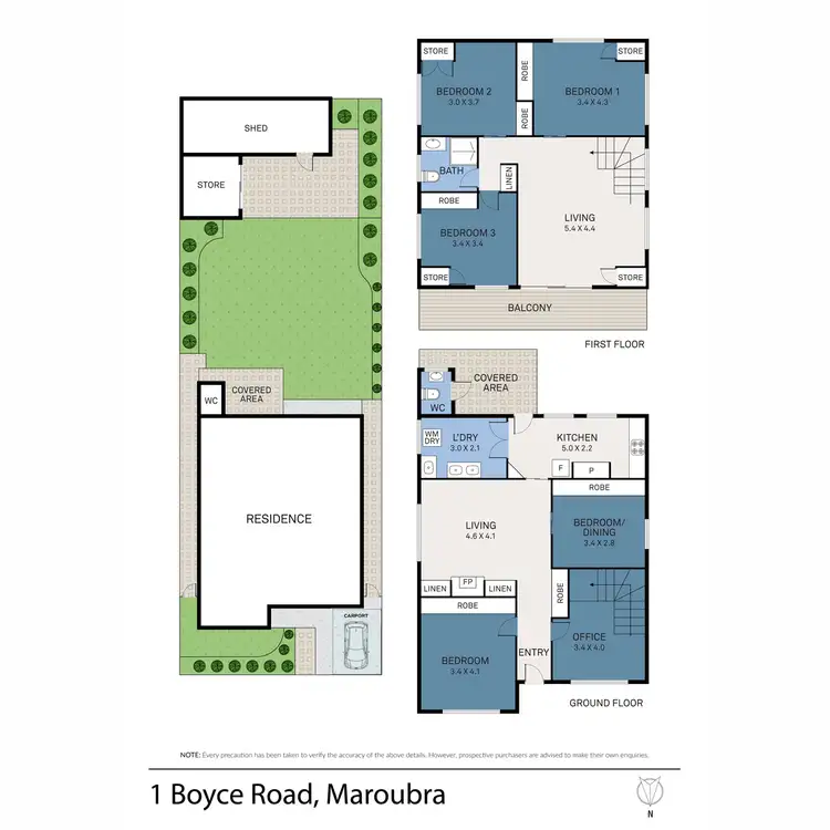 Floorplan of Homely house listing, 1 Boyce Road, Maroubra NSW 2035
