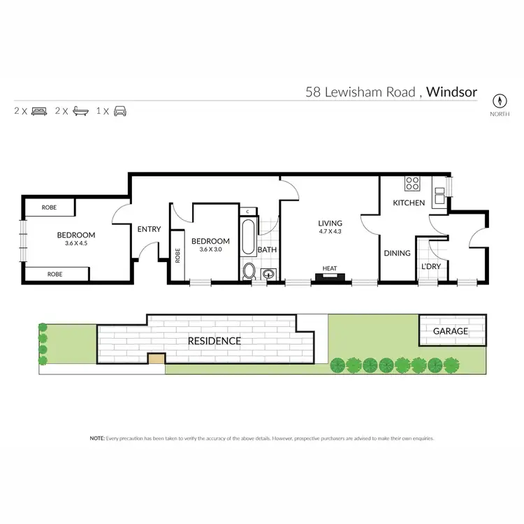 Floorplan of Homely house listing, 58 Lewisham Road, Windsor VIC 3181